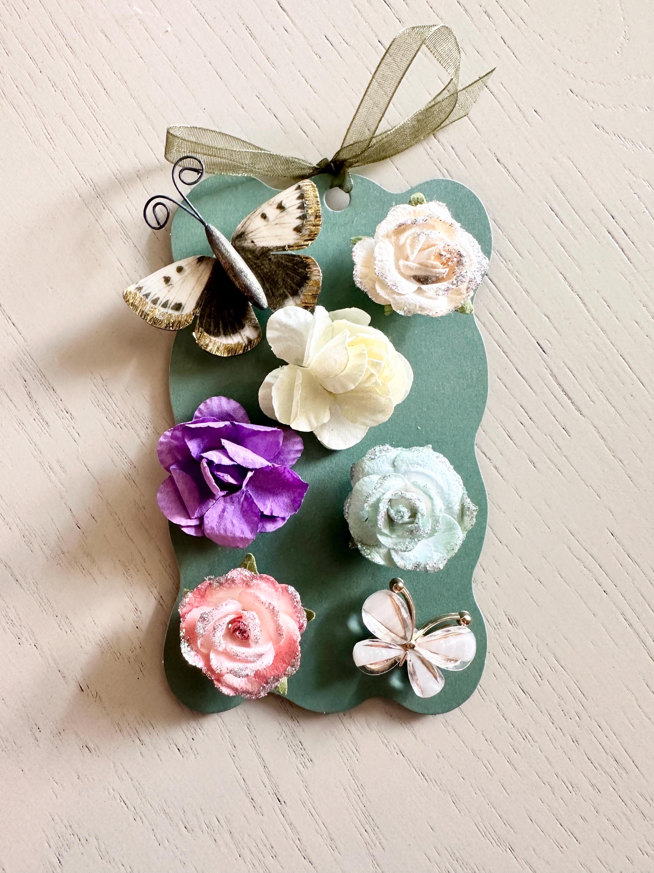 Botanical Butterfly Wine Charm Set — 7 Piece