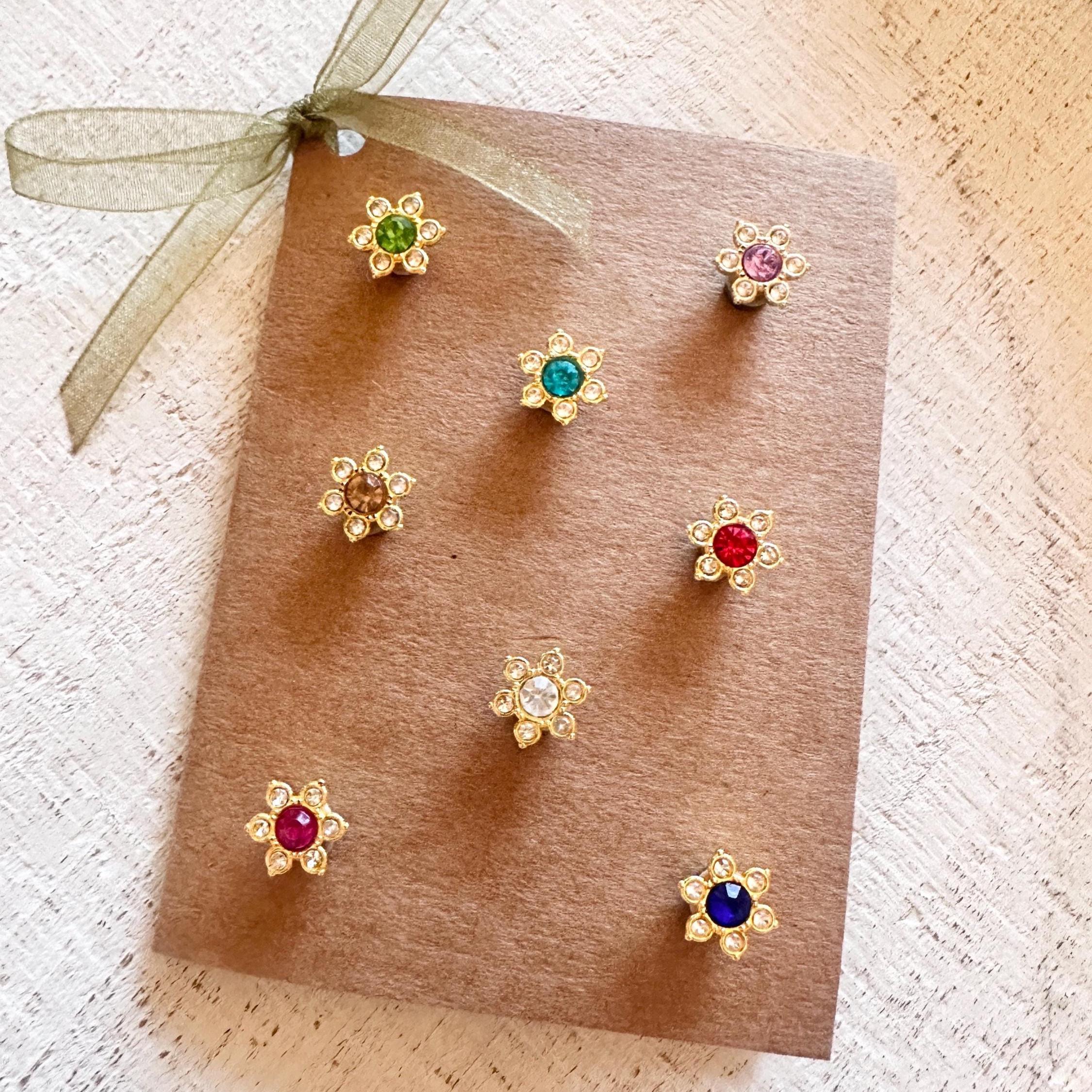 Rhinestone Wine Glass Charms – Colorful Crystal Drink Markers for Parties