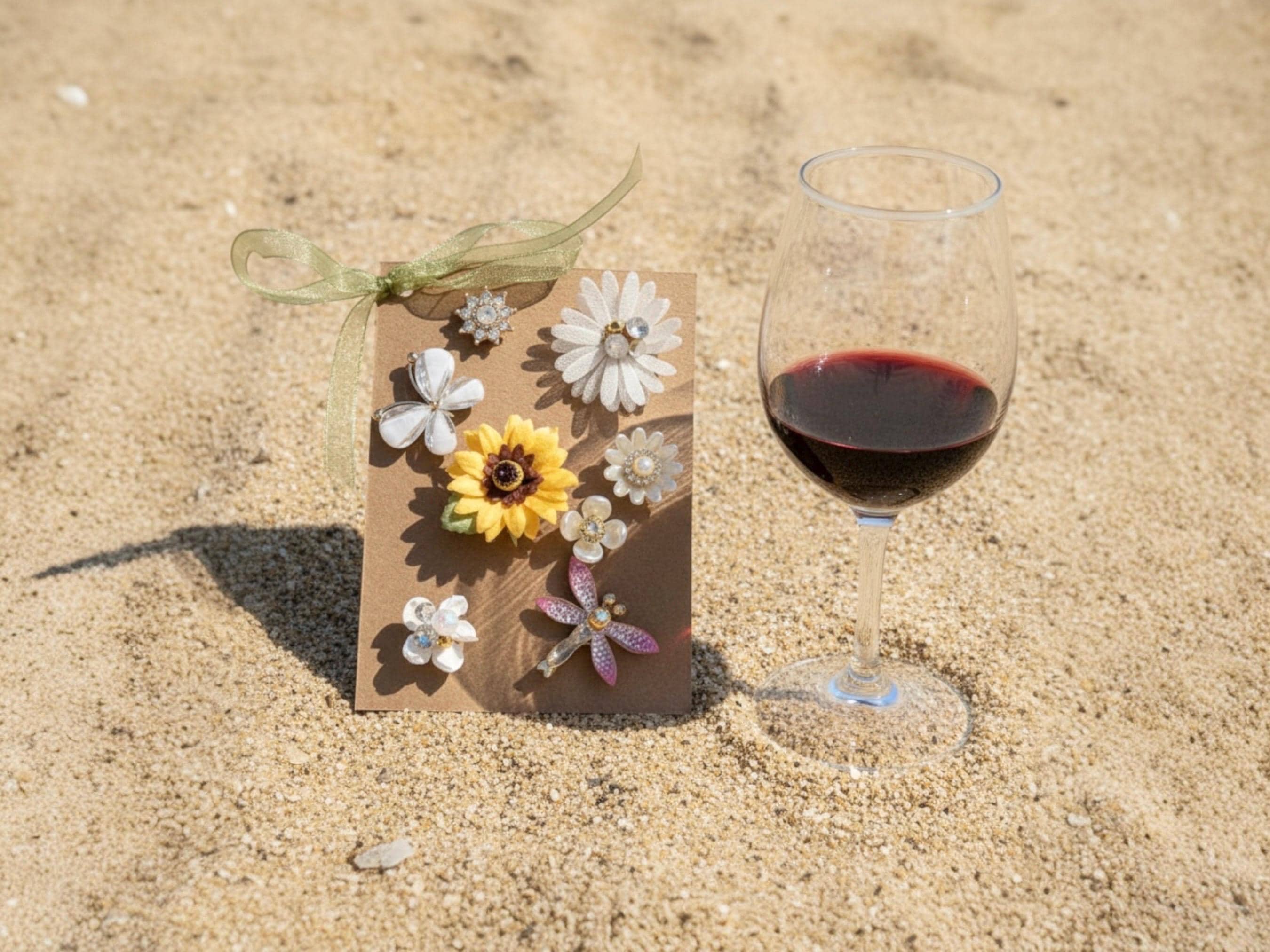 Floral Magnetic Wine Charms – Butterfly & Flower Drink Markers